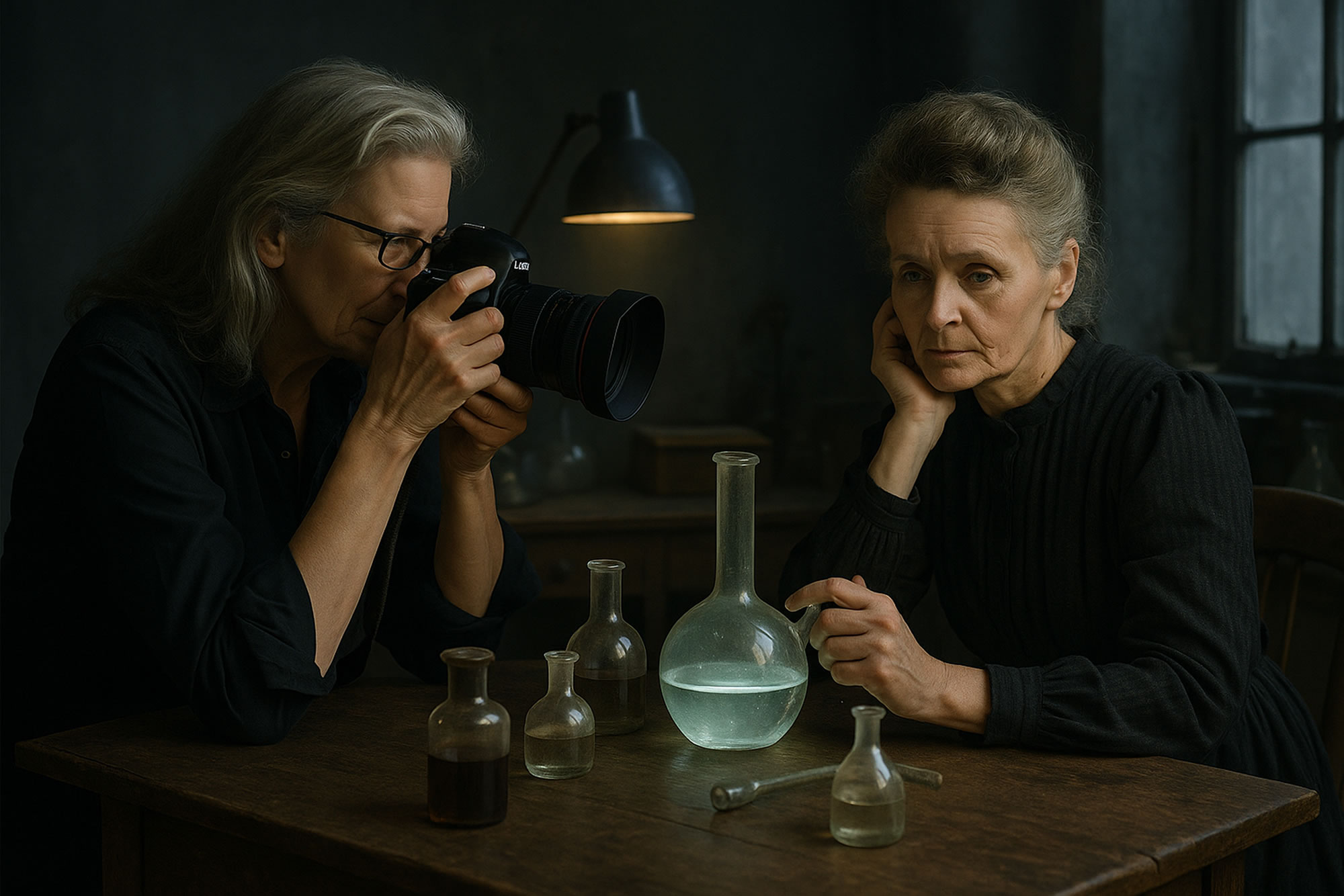 Marie Curie y Annie Leibovitz