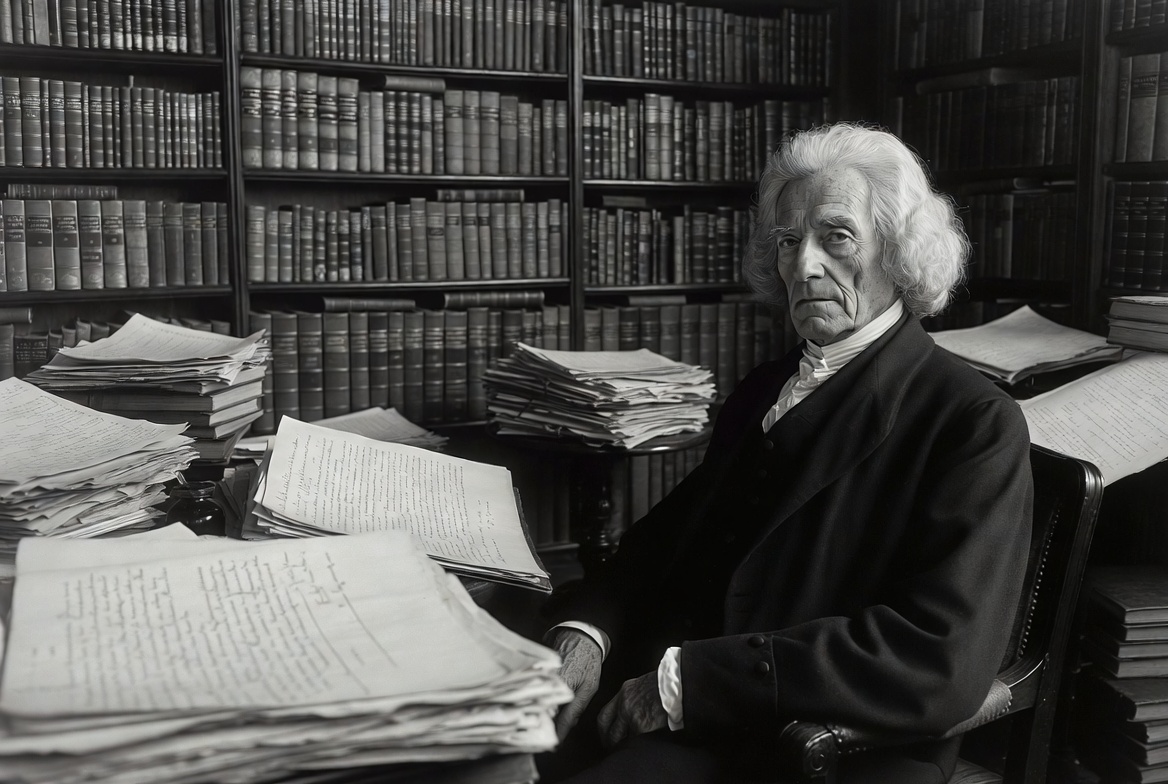 Isaac Newton fotografiado por Alfred Eisenstaedt