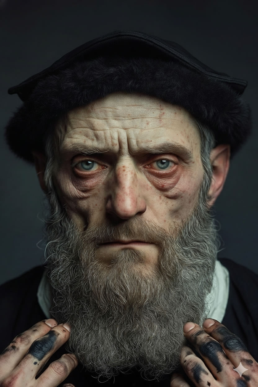 Johannes Gutenberg por Oliviero Toscani