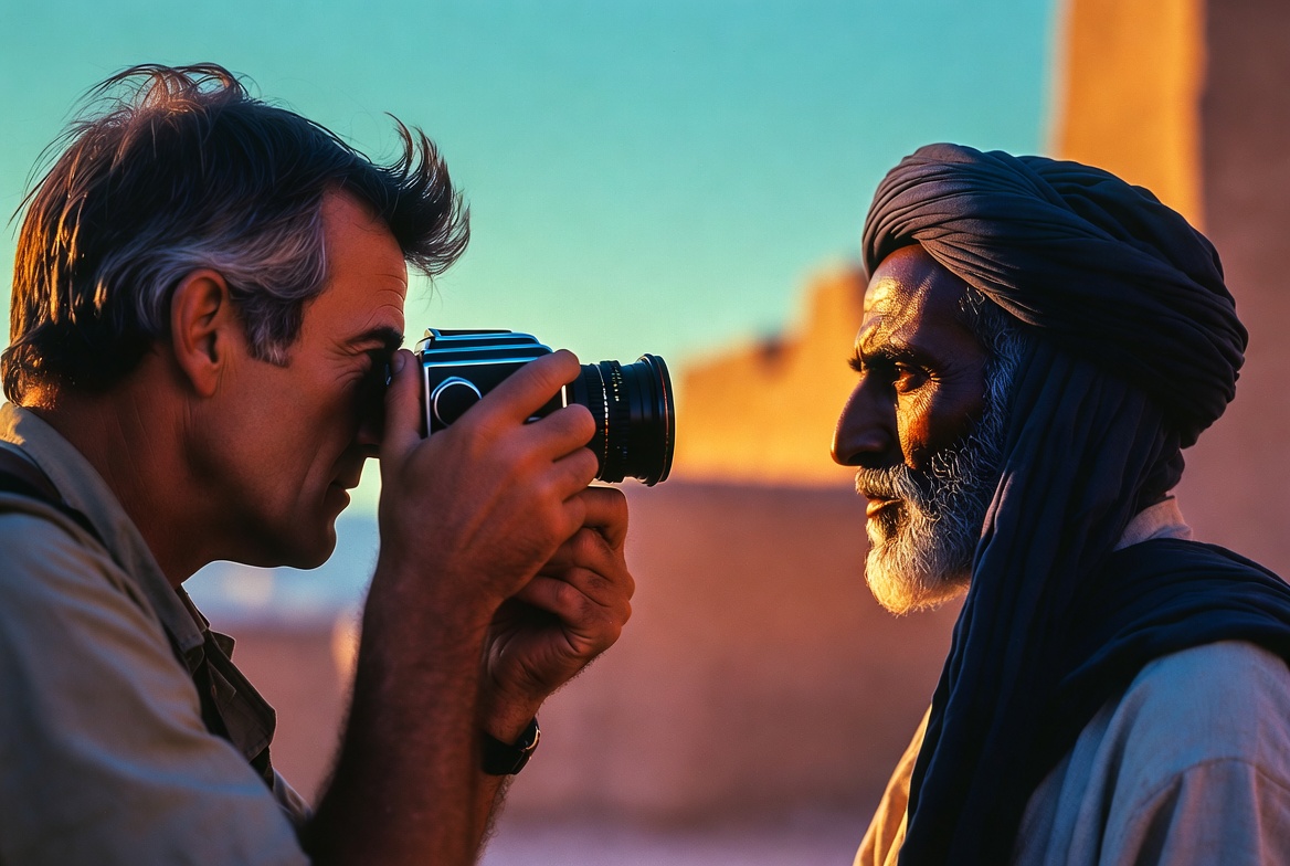 Pete Turner fotografiando a Al-Juarismi