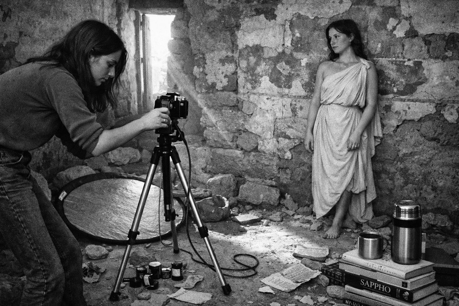 Safo de Lesbos fotografiada por Francesca Woodman