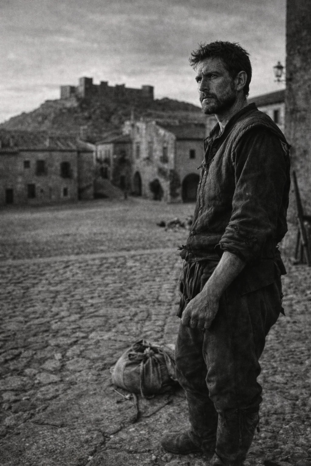 Francisco Pizarro en una imagen al estilo de Enrique Meneses