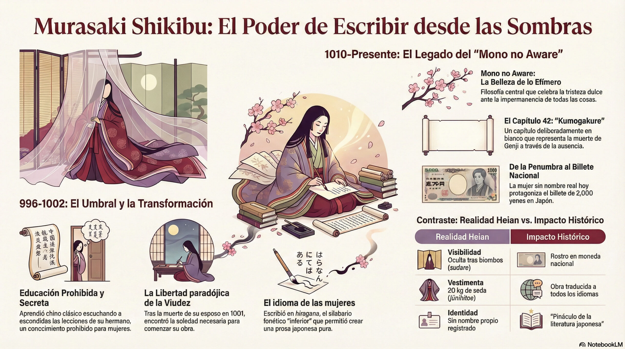 Murasaki Shikibu infografía