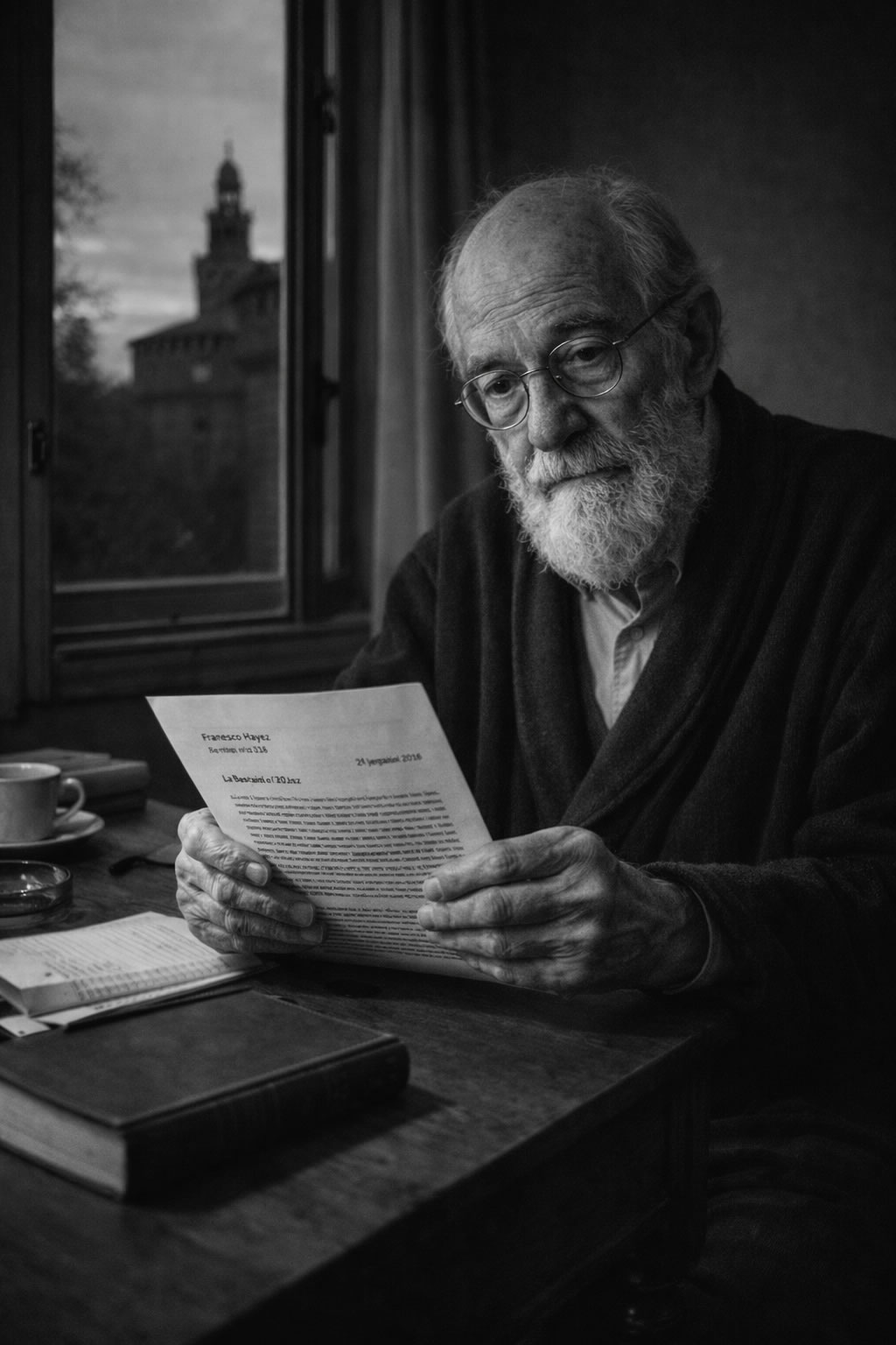 Umberto Eco al estilo de August Sander
