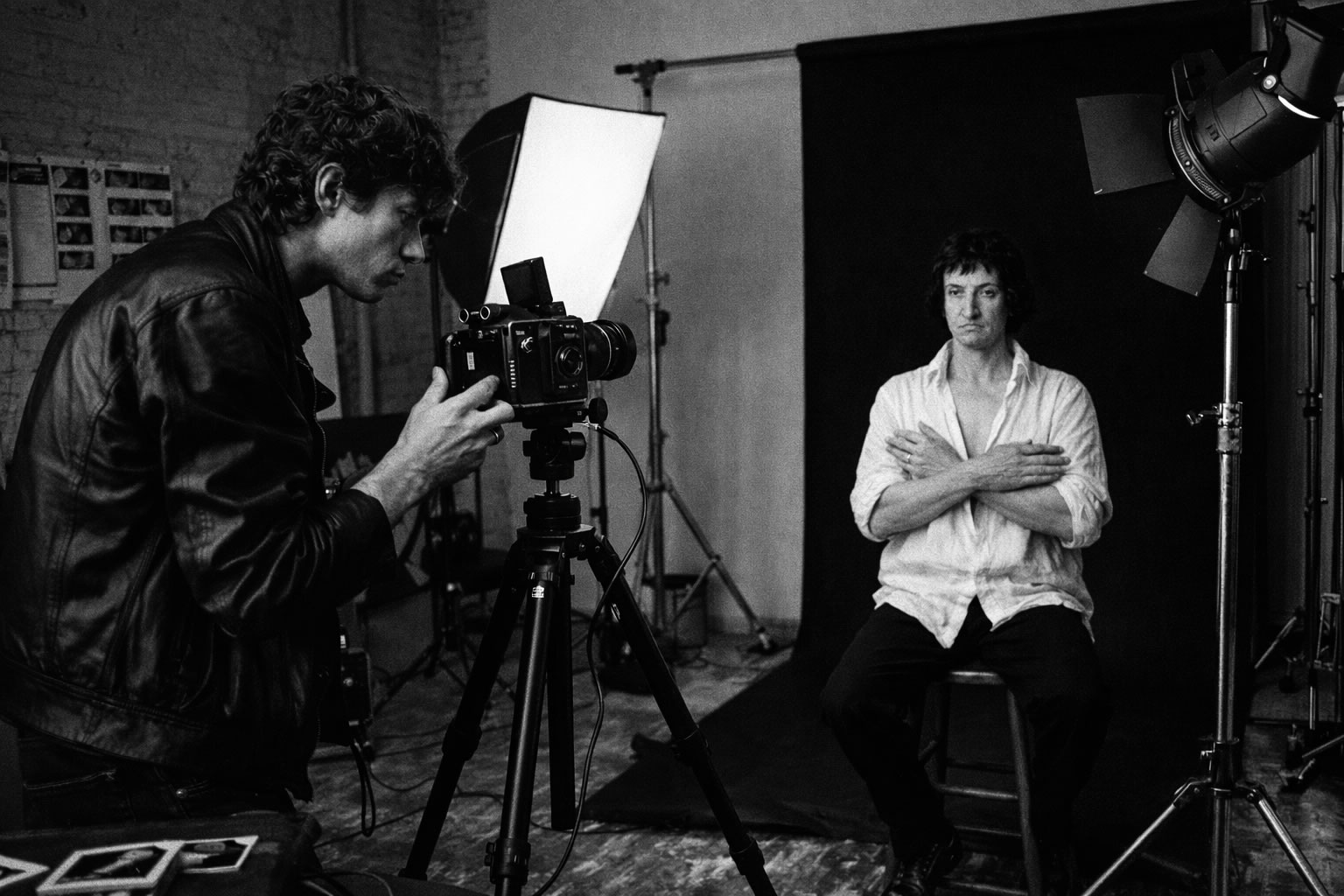 Robert Mapplethorpe fotografiando a Catalina de Erauso