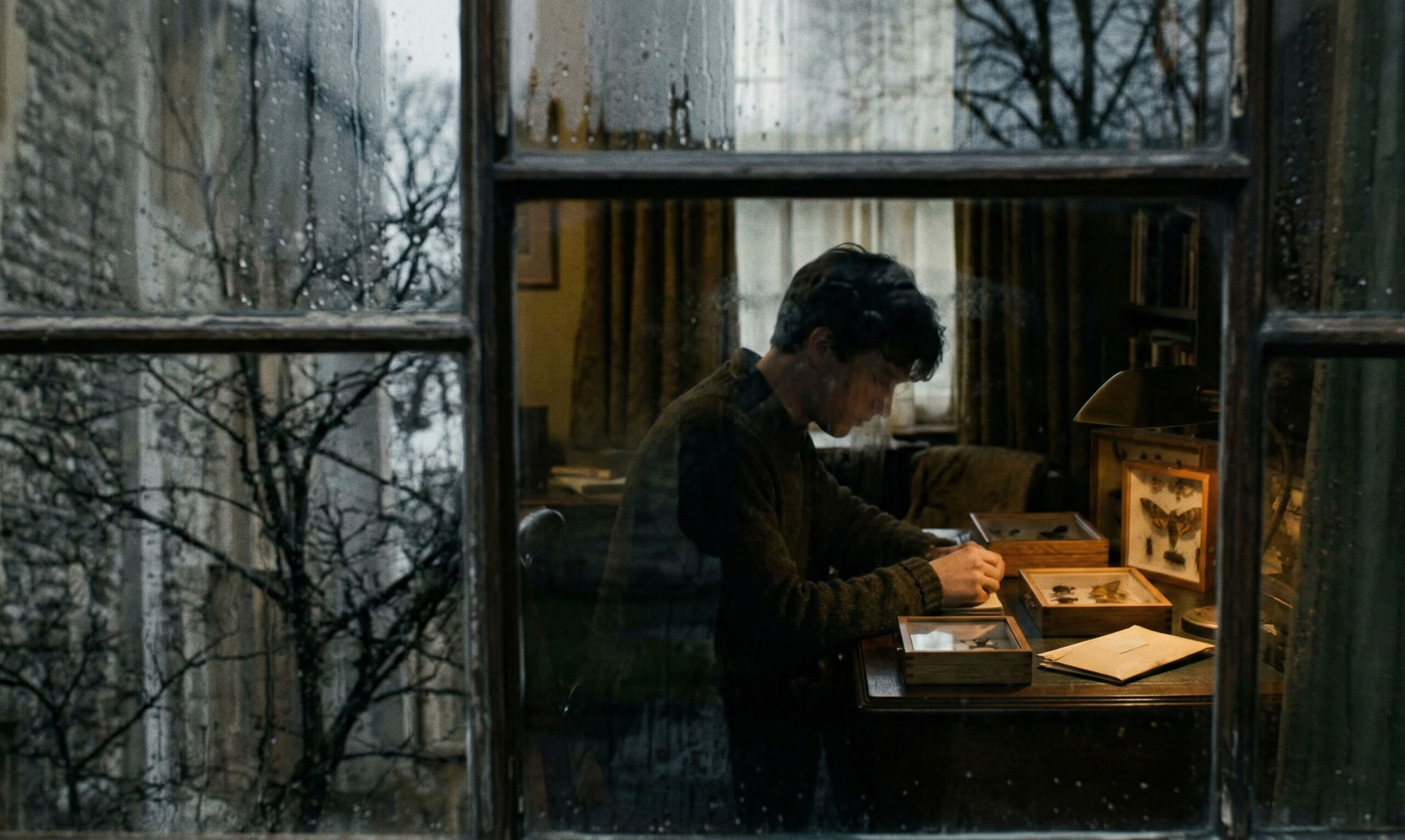 Charles Darwin en el estilo fotográfico de Saúl Leiter