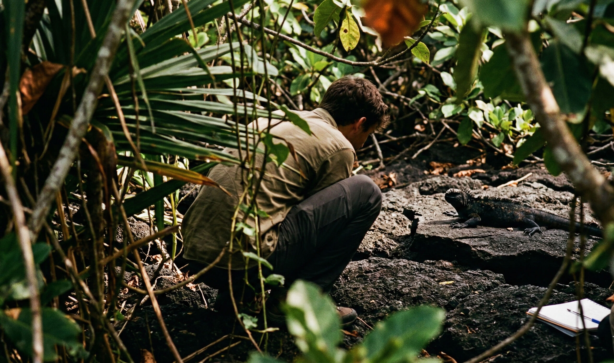 Charles Darwin en el estilo fotográfico de Saúl Leiter