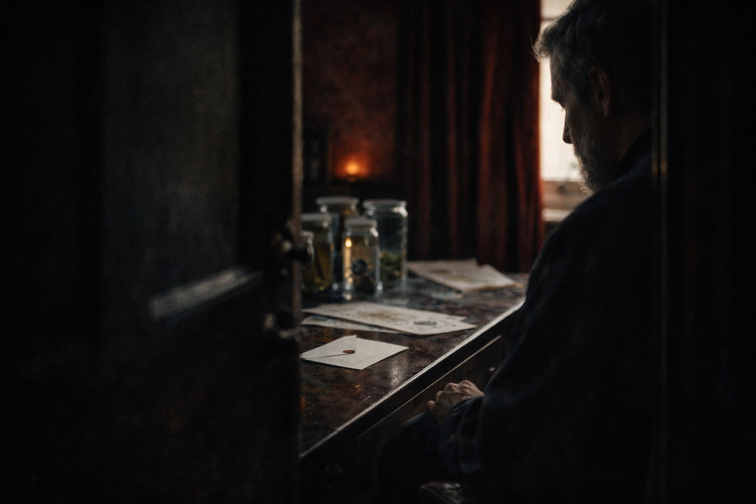 Charles Darwin en el estilo fotográfico de Saúl Leiter
