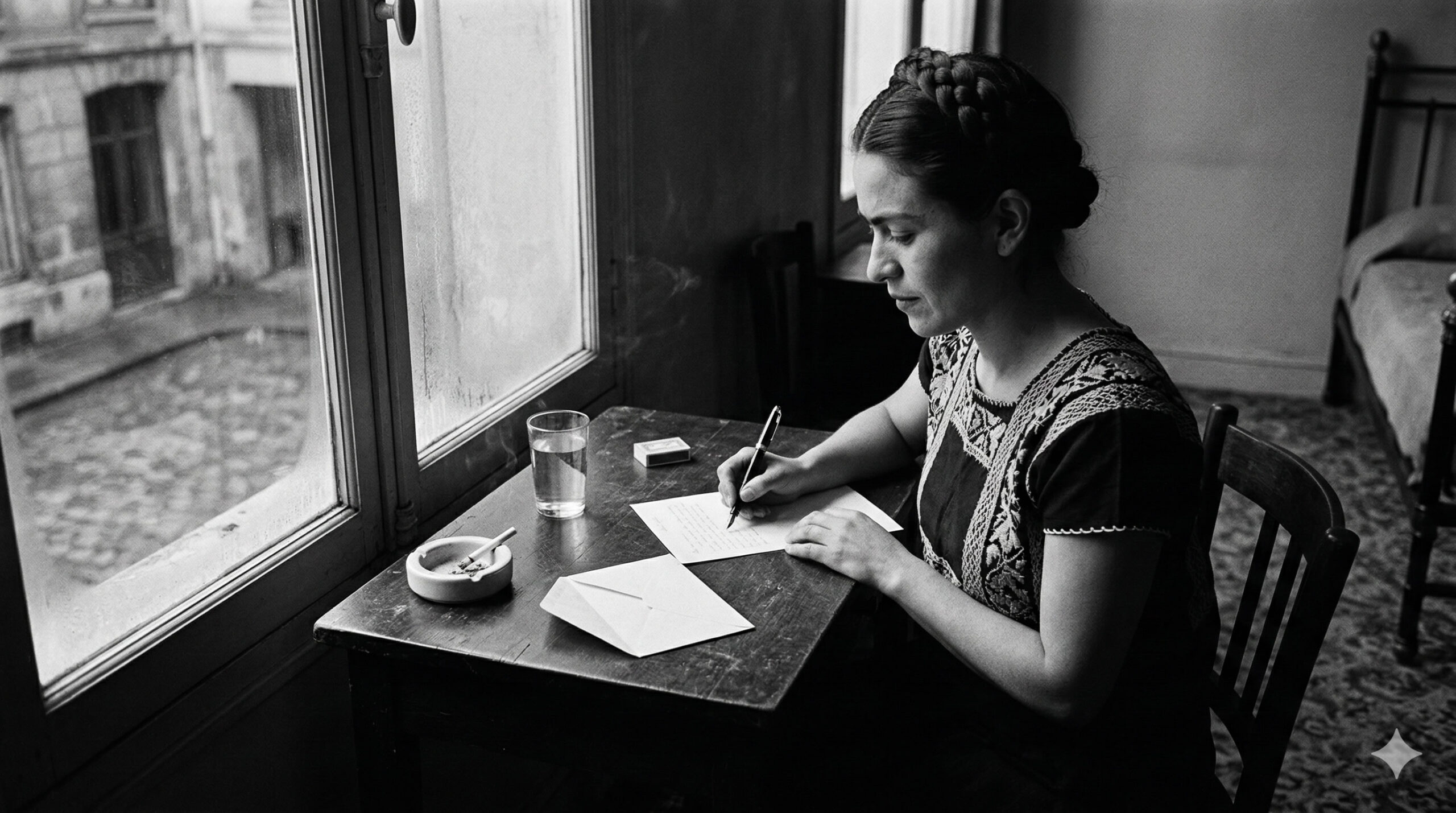Frida Kahlo fotografiada para re:life en el estilo de Dorothea Lange