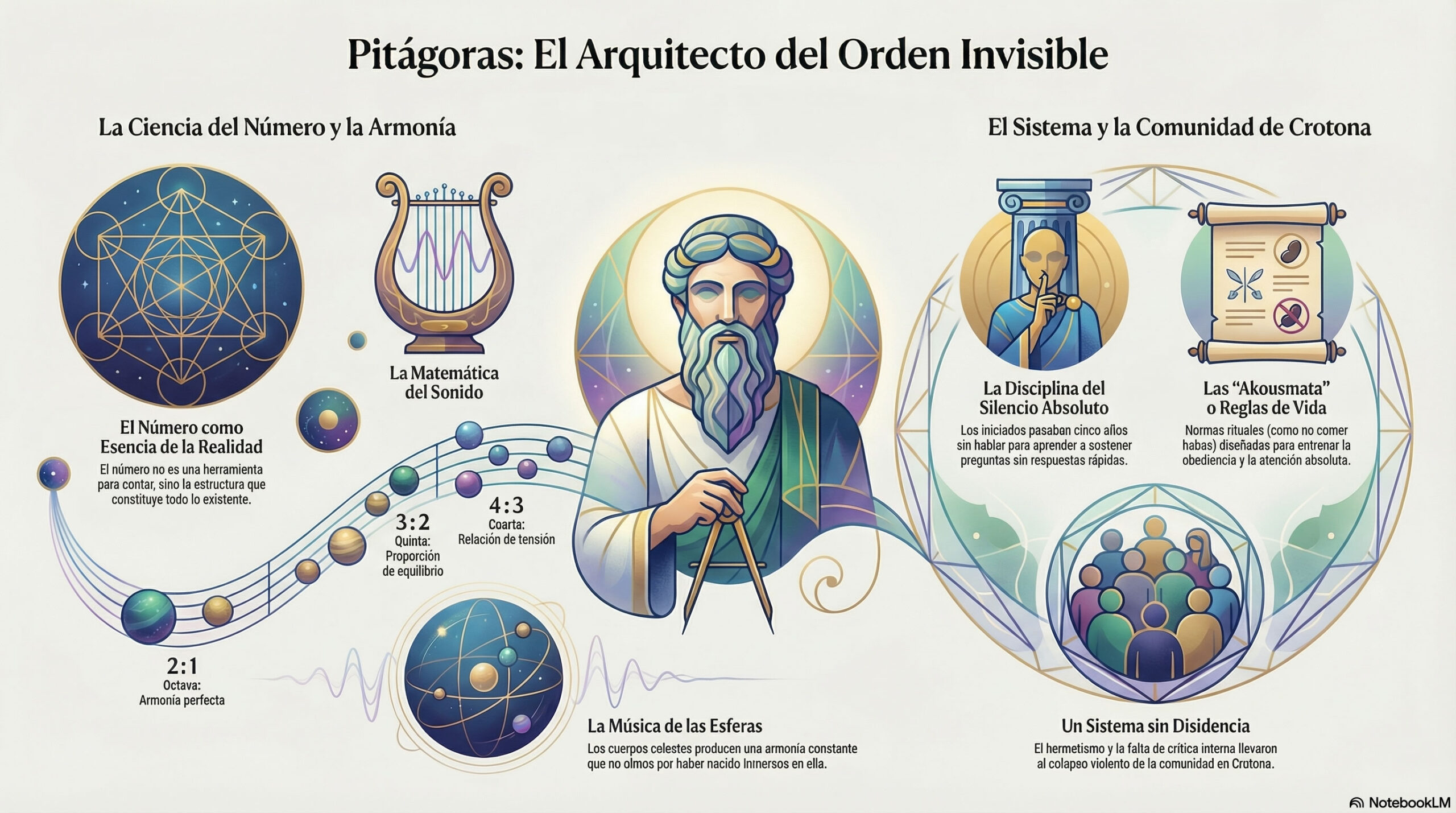 Infografía sobre Pitágoras