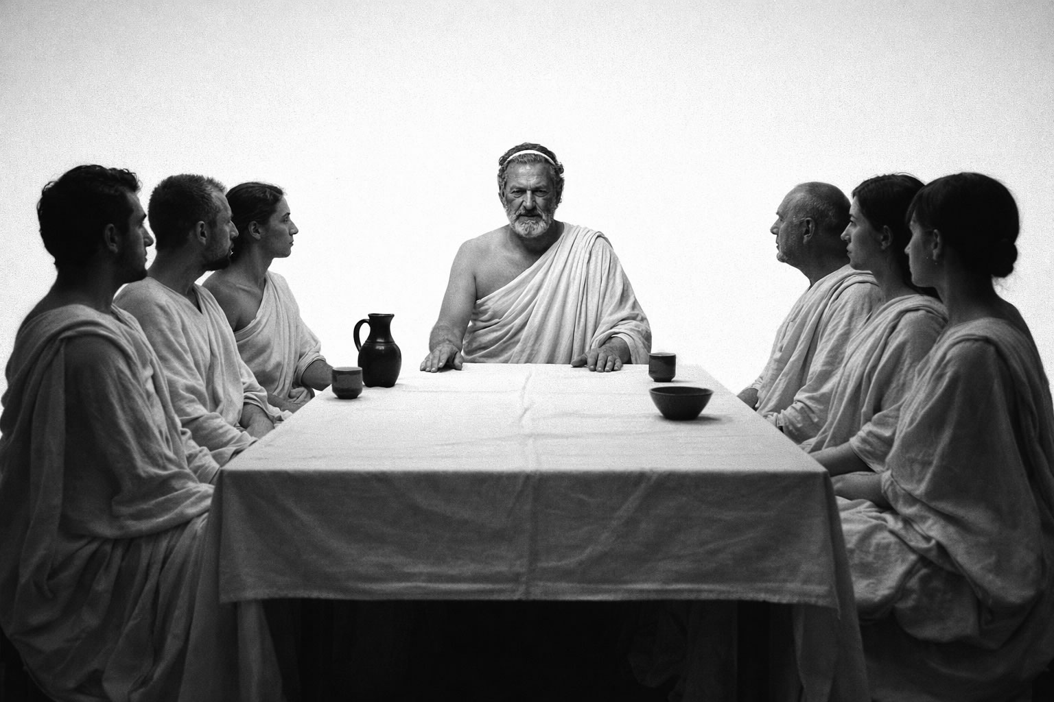 Pitágoras fotografiado al estilo de Irving Penn