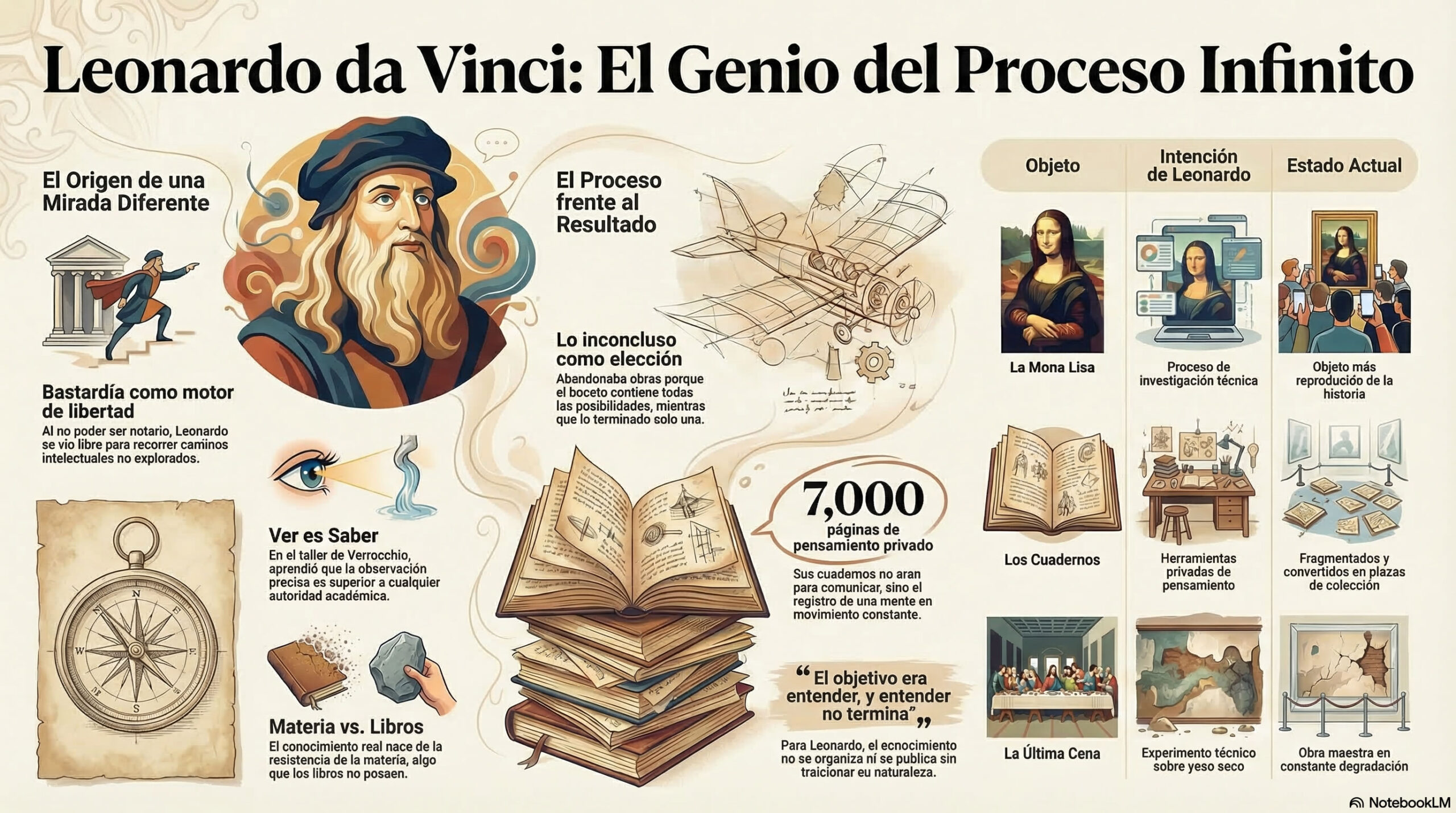 Infografía sobre Leonardo Da Vinci