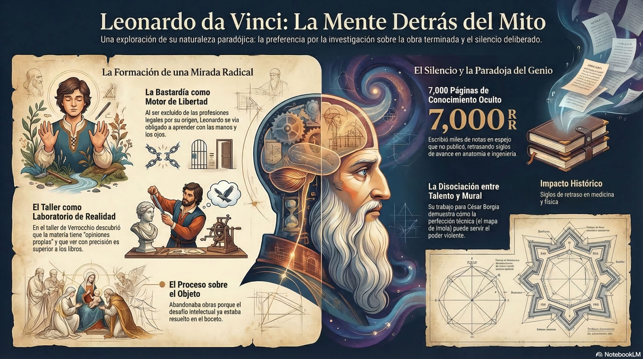 Infografía sobre Leonardo Da Vinci