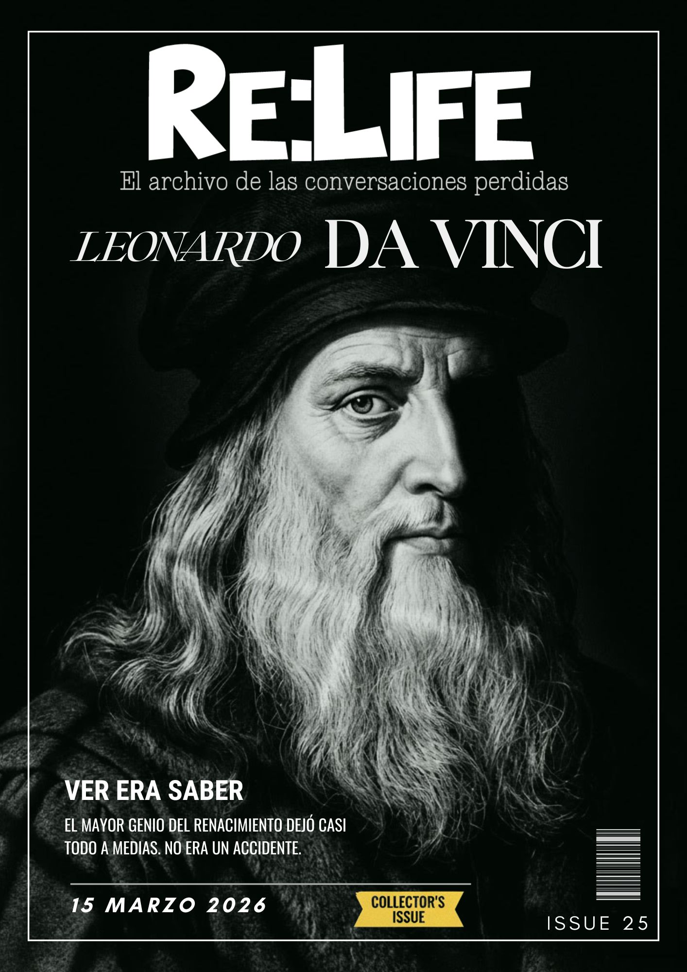 Portada de re:life 25: Leonardo Da Vinci