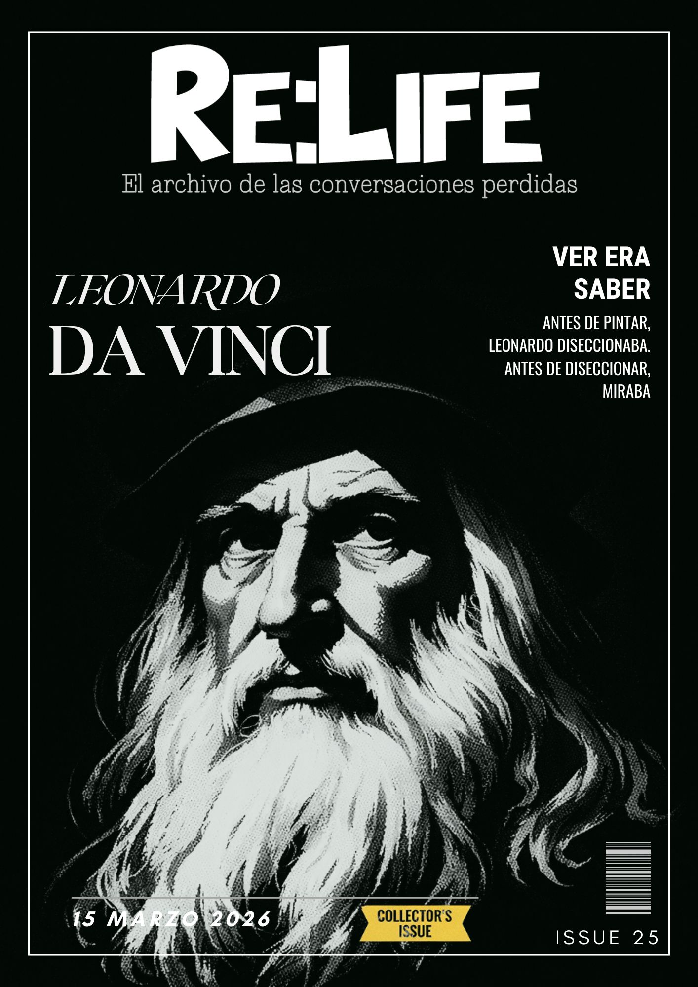 Portada de re:life 25: Leonardo Da Vinci
