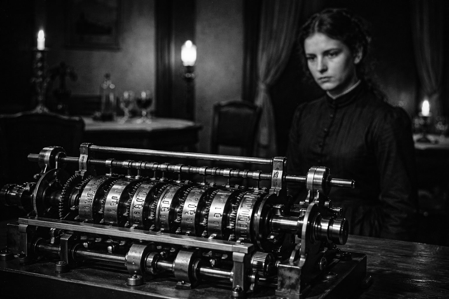 Ada Lovelace al estilo de la fotógrafa Berenice Abbott