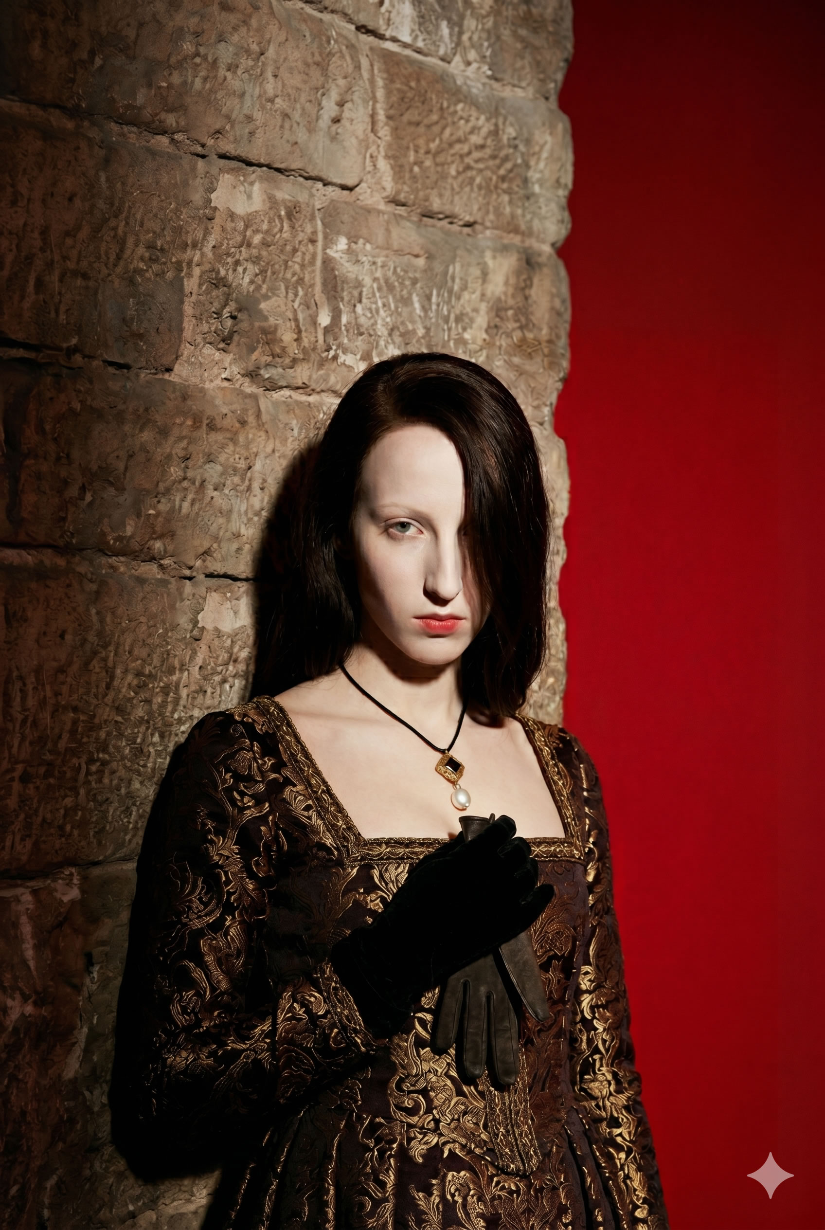 Juana I de Castilla, Juana la loca en una fotografía al estilo de Guy Bourdin<br />
