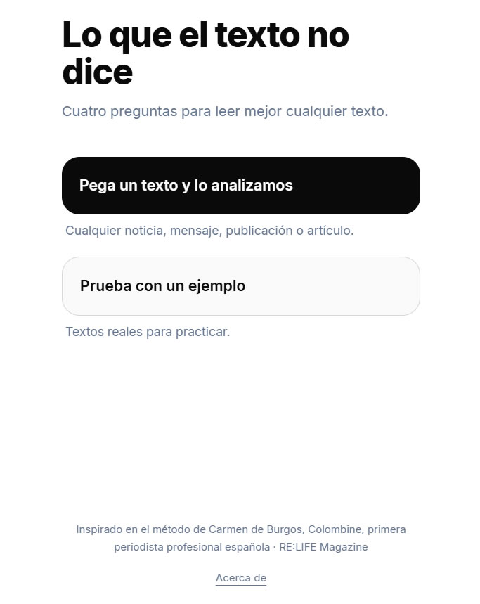 Lo que el texto no dice