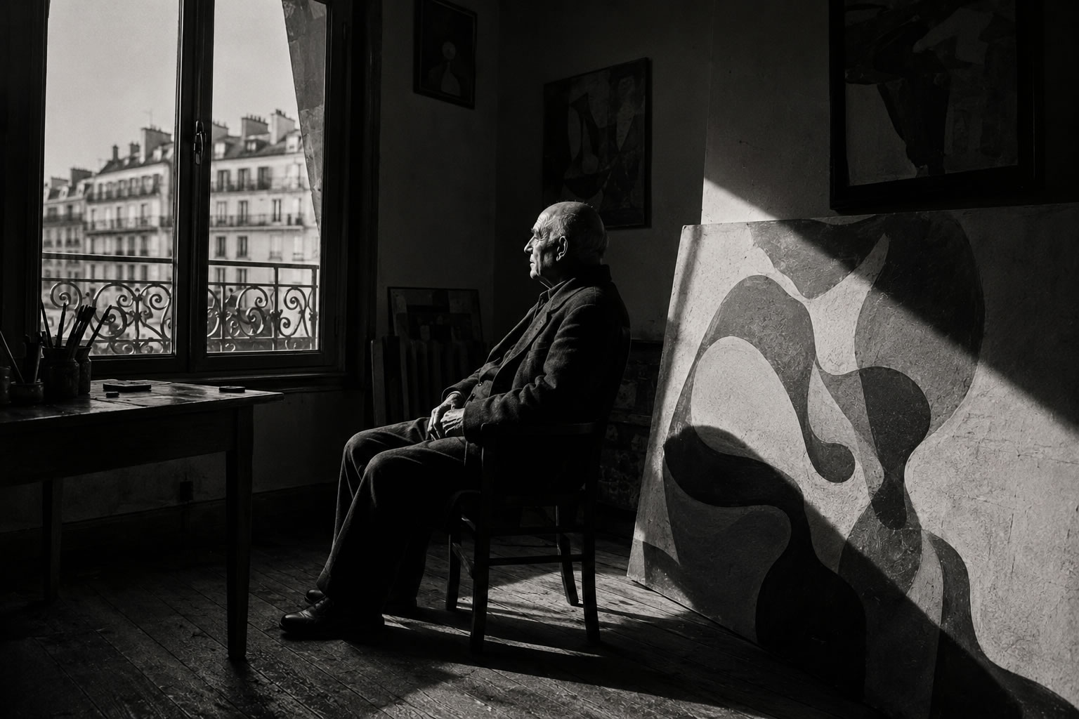 Vasili Kandinski al estilo fotográfico de Aleksander Rodchenko<br />
 