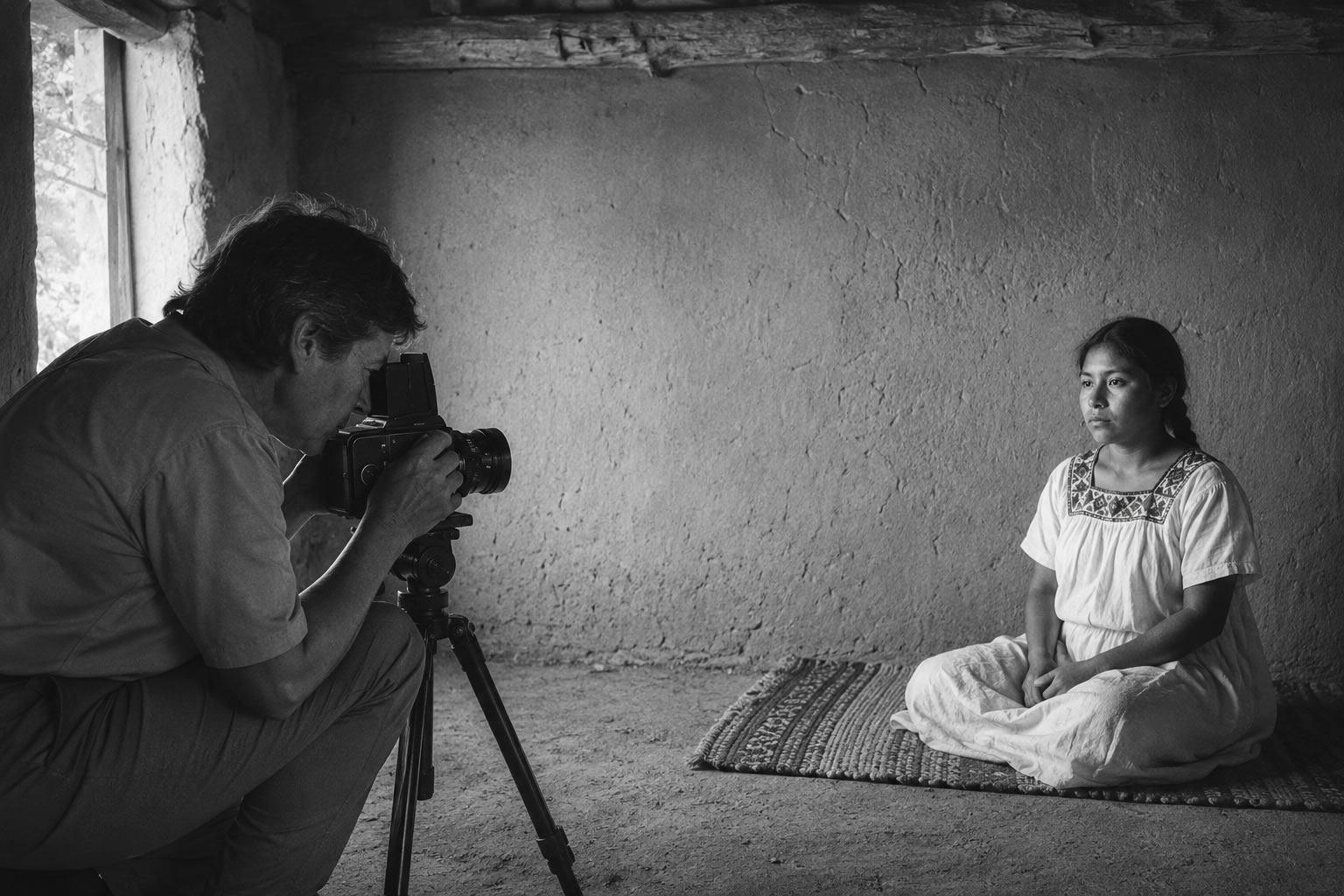 La Malinche junto a la fotógrafa Mariana Yampolsky