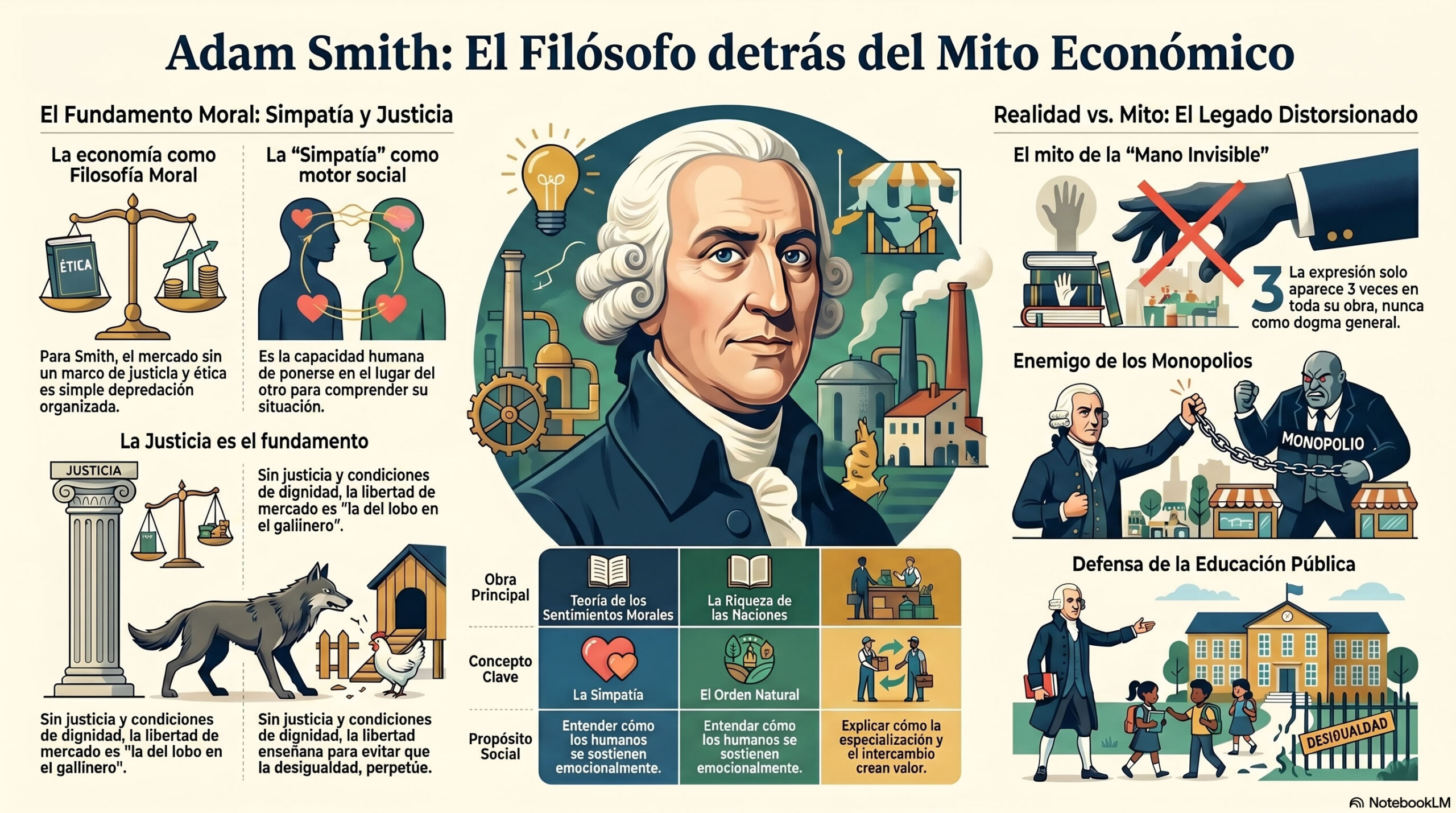 Adam Smith, el filósofo detrás del mito económico