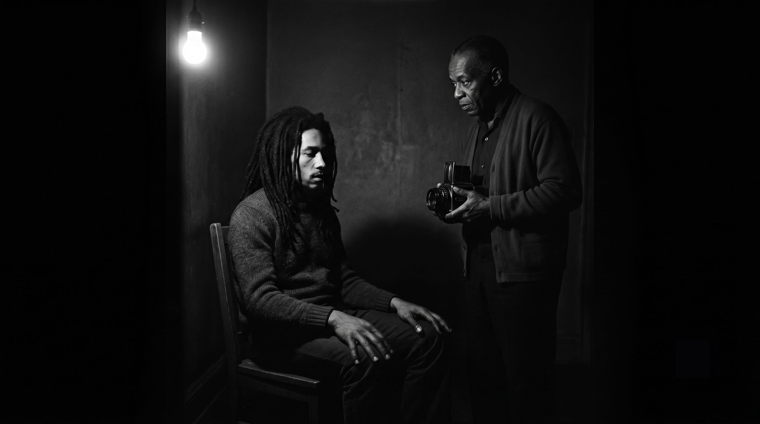 Roy DeCarava fotografiando a Bob Marley