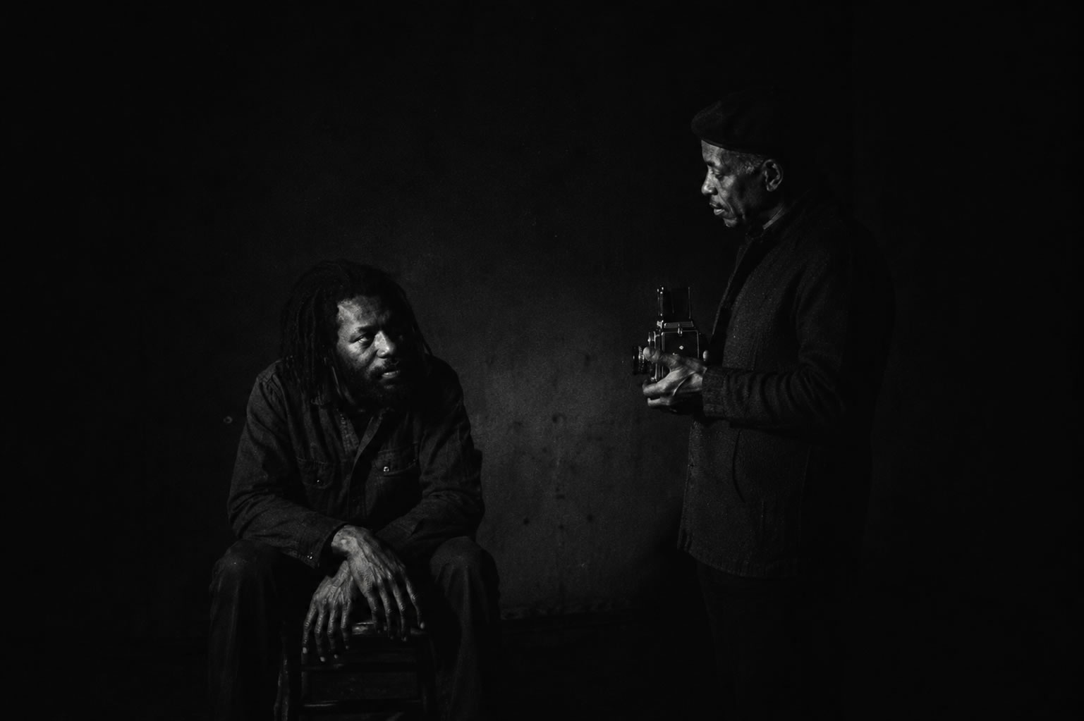 Roy DeCarava fotografiando a Bob Marley